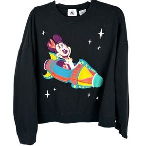 Disneyland Play in the Park Minnie Mouse Astro Orbiter Crewneck Sweatshirt 1X